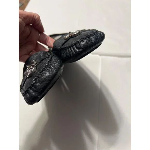 Michael Kors Black Leather Moccasin Loafers - Picture 5 of 9